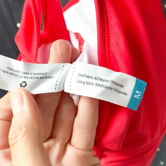 HALCURT NWT PINK/RED One Piece Swimsuit Size M - Picture 4 of 4